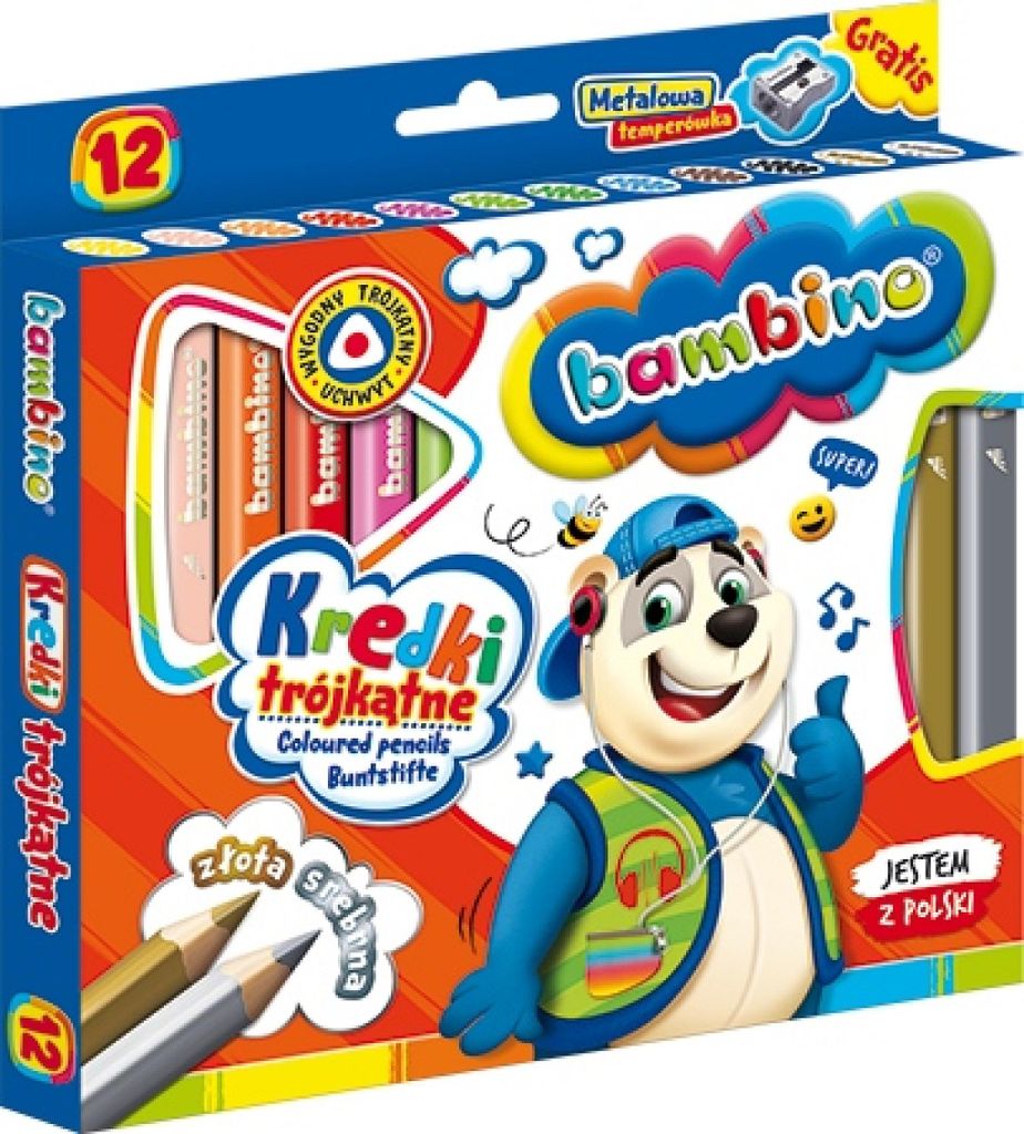 Kuličkové pera Bambino, sada 12 různých barev Obrázek produktu 