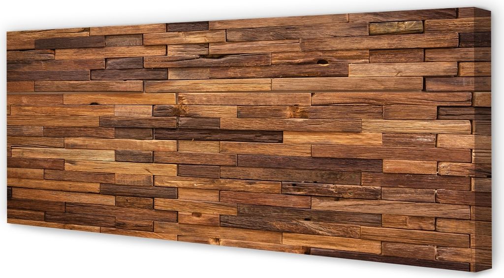 Leinwandbild 125x50 Wandkunst Holzplatten Boards