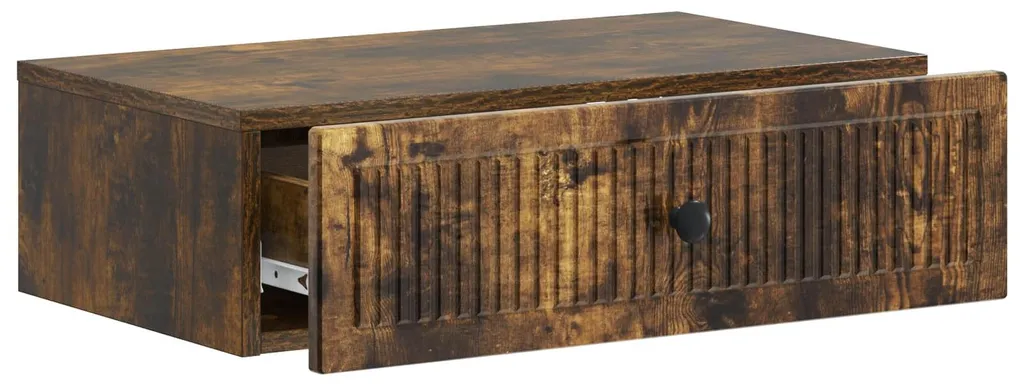 Table d'appoint murale en bois d'ingénierie robuste et chic