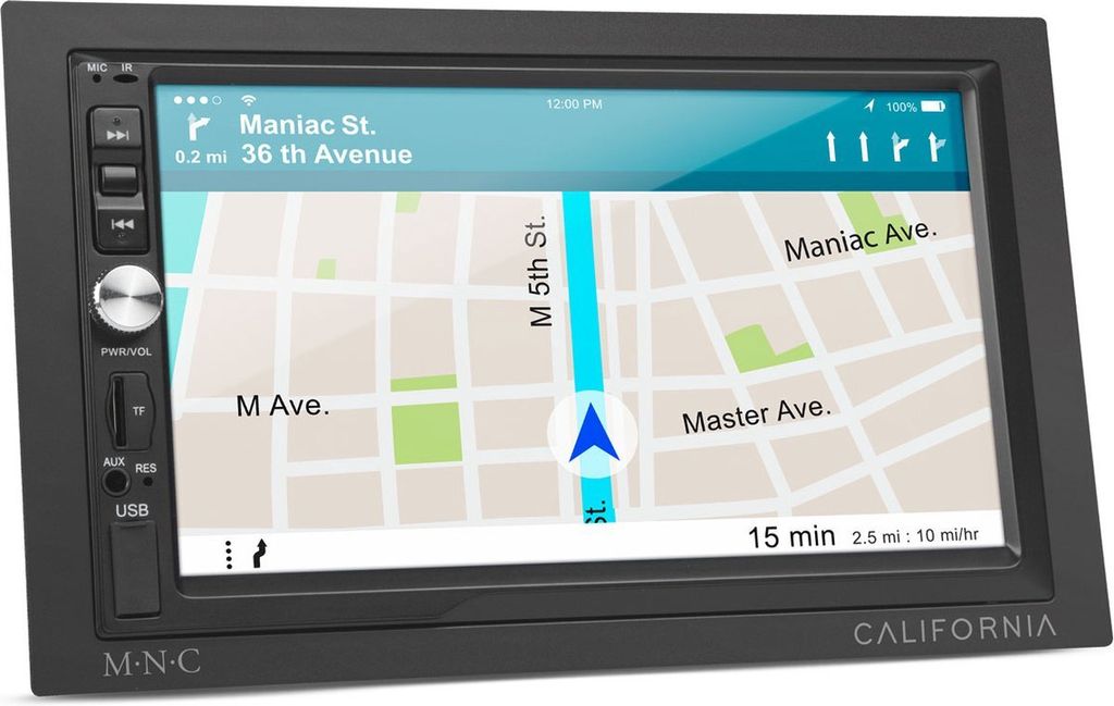 MNC - Double Din Autoradio 7'' - 4x50W - Android - mit Bluetooth - Screen Mirror - Airplay - AUX - 3x USB