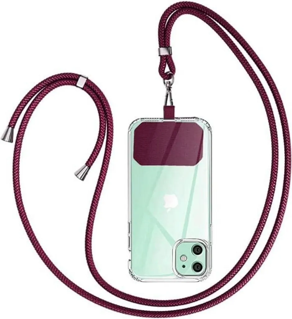 Tracolla Smartphone Bordeaux Vino | Accessorio Moda Universale Premium