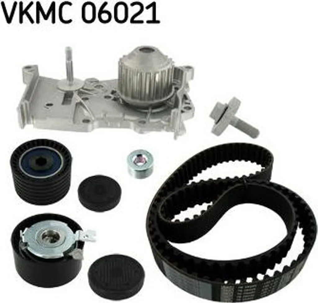 Kit de Distribution avec Pompe à Eau SKF VKMC 06021 pour Clio et Megane