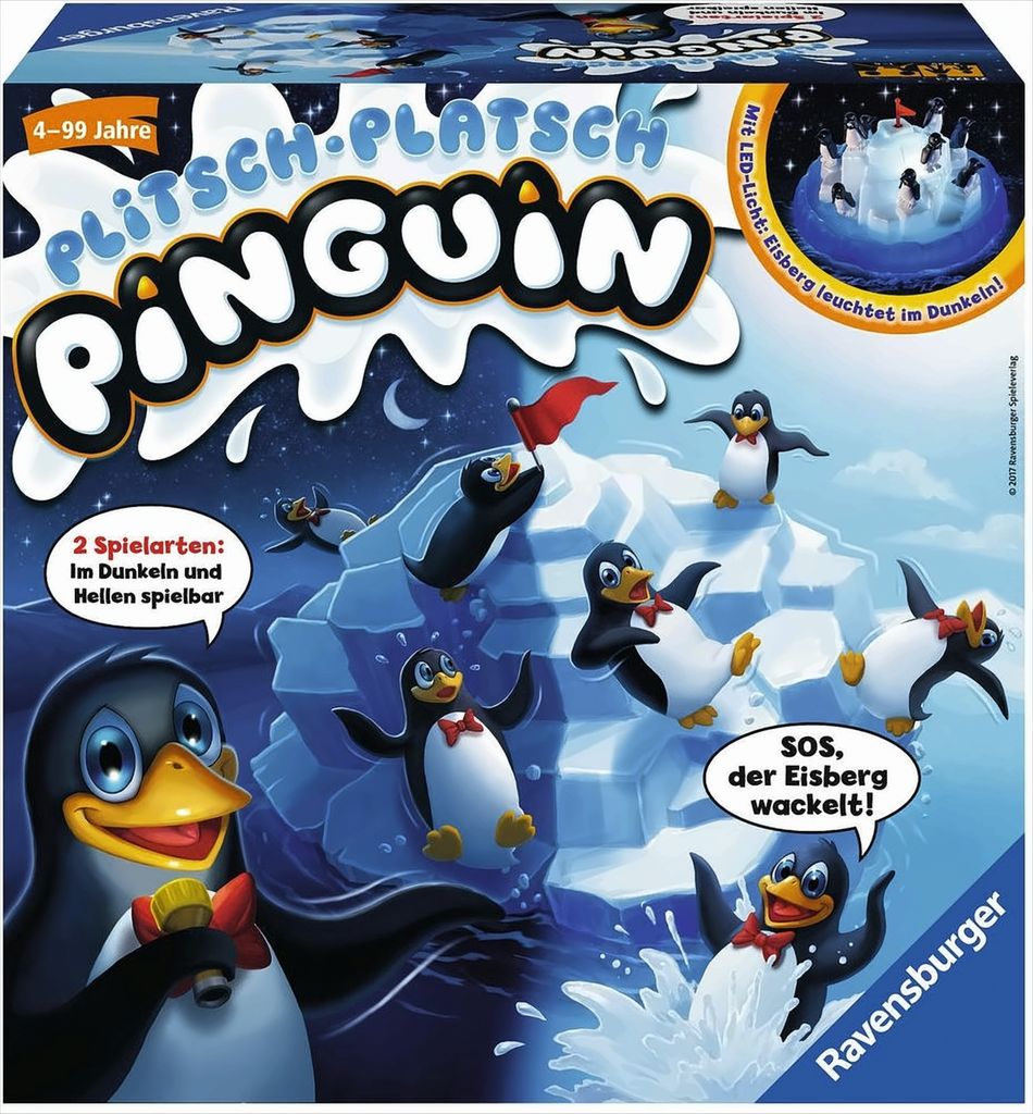 Ravensburger Plitsch-Platsch Pinguin Brettspiel, für Produktbild 