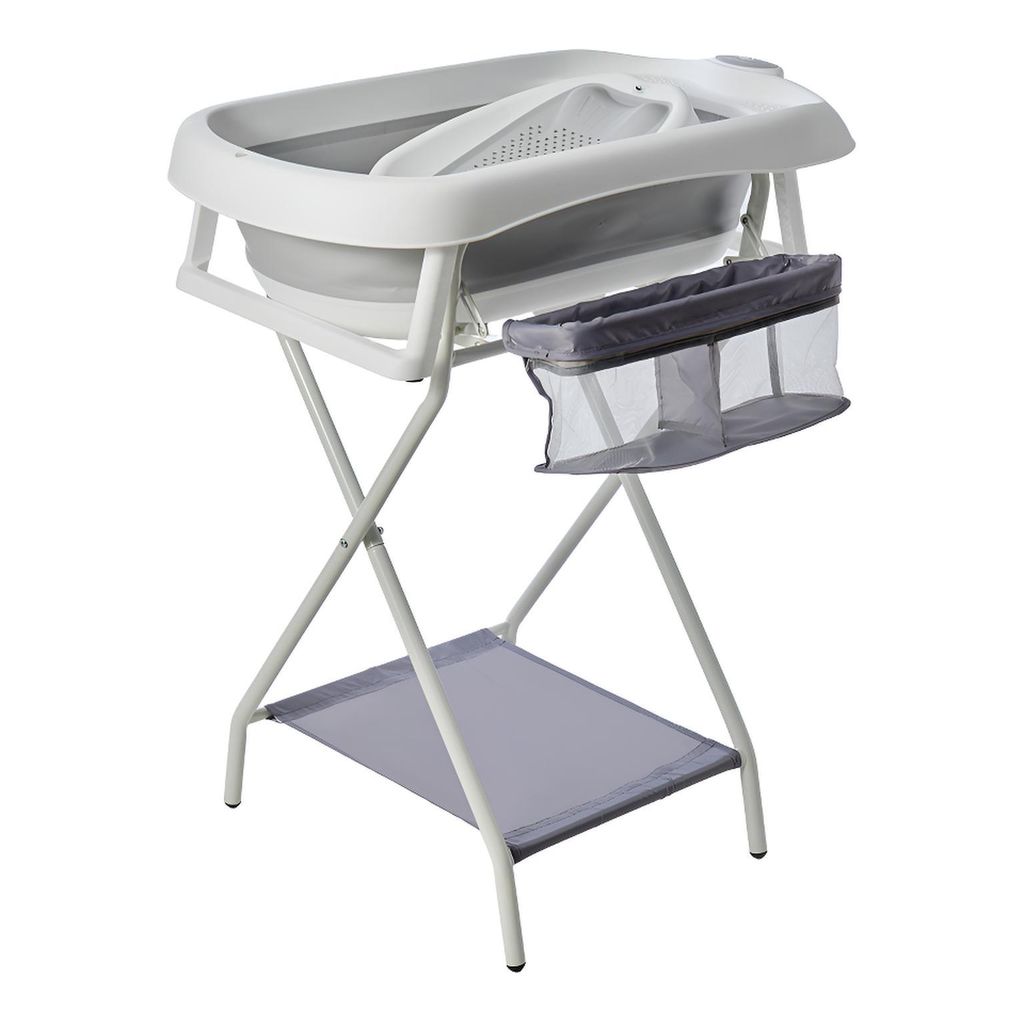 babywann mit Rahmen 80 cm - faltbare Babywanne mit Ständer Produktbild 