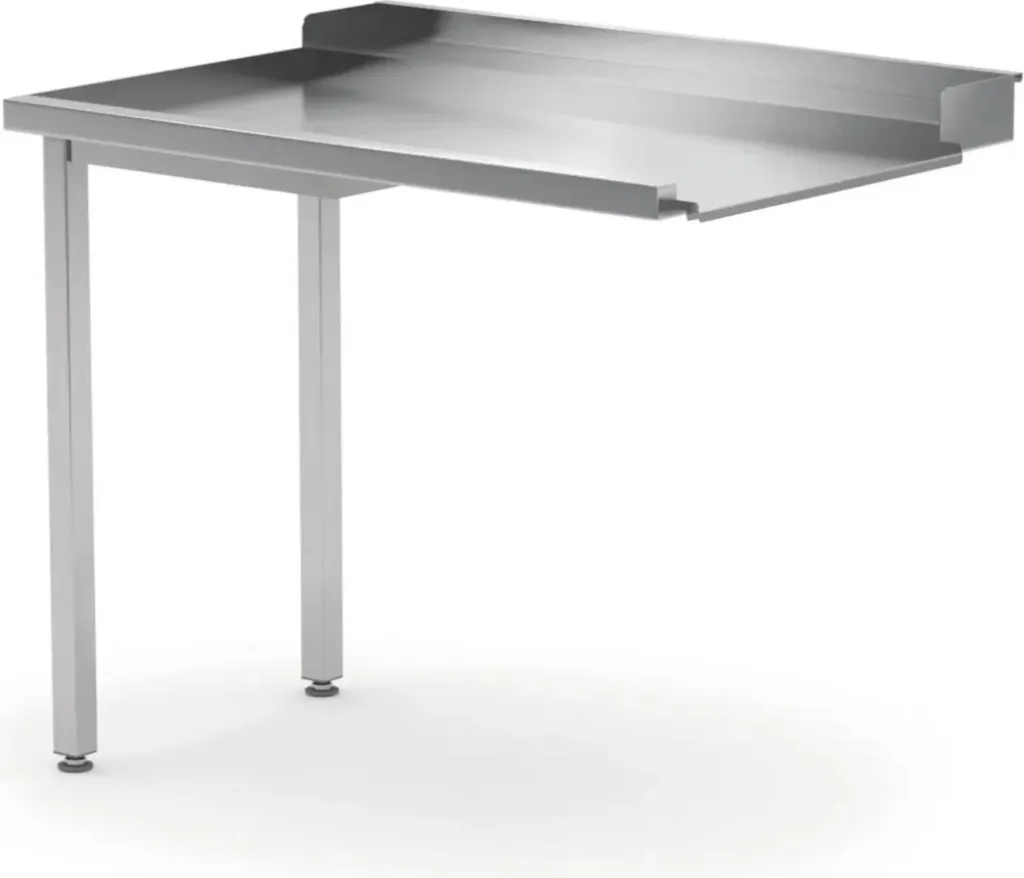 Table de sortie pour lave-vaisselle pro inox gauche 1000x700 mm