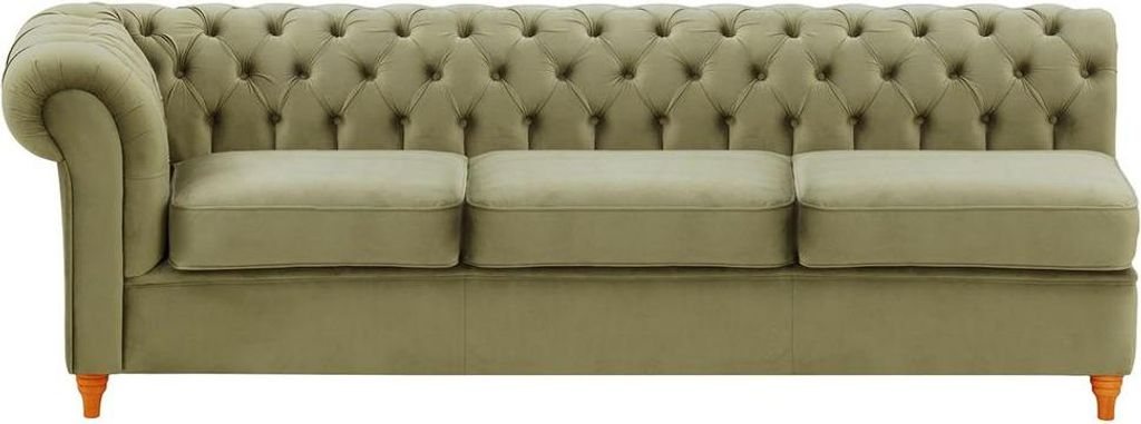 Chesterfield Modul - Dreisitziges Seitenelement, links (3L)-Velluto 3-aveo