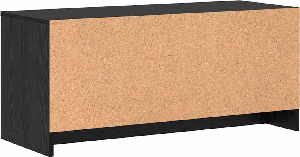 Maison Exclusive - Mobile TV da parete effetto rovere nero 90 x 35 x 40 cm - 8