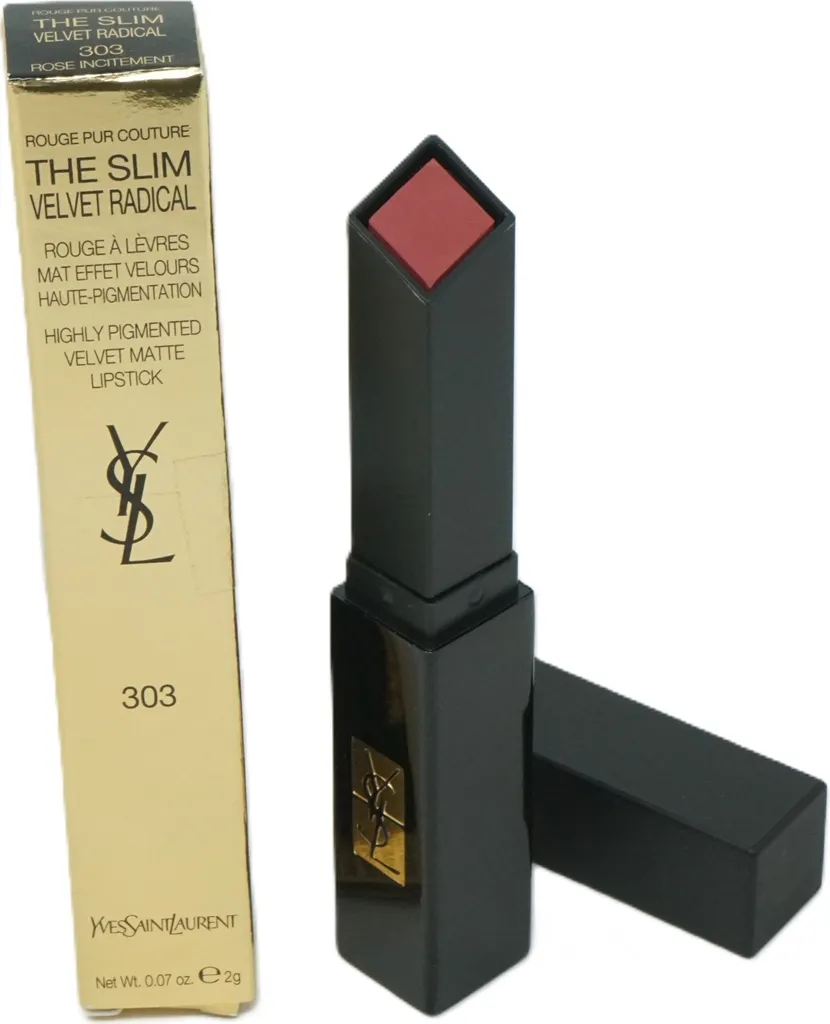 Rouge à Lèvres Tenue Longue Durée YSL The Slim Velvet Radical 303