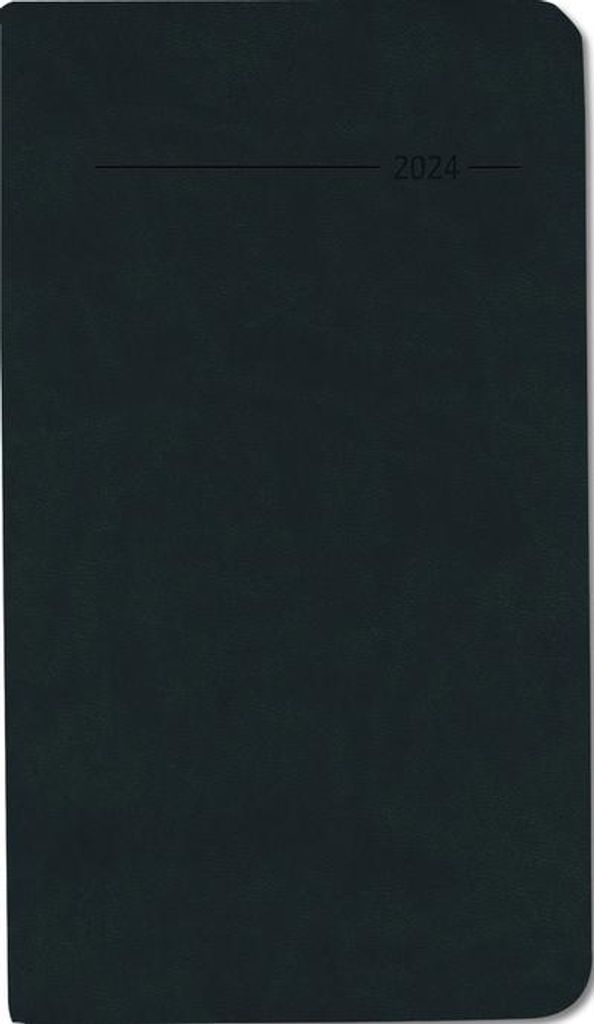 Taschenkalender Tucson schwarz 2024 - Büro-Kalender 9x15,6 cm - 1 Woche 2 Seiten - 128 Seiten - mit weichem Tucson-Einband - Alpha Edition