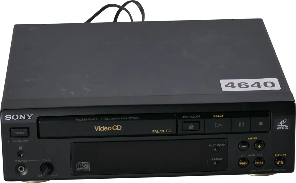 Sony MCE-S50 Lecteur VideoCD Multi-Standard PAL NTSC pour Collectionneur