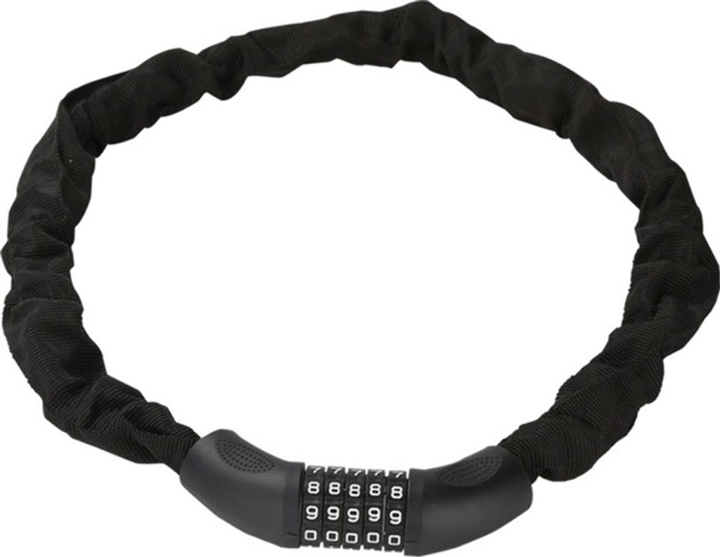 Yakimz Fahrradschloss Zahlencode 6mm Stahlkettenglieder 5-stelliges Zahlenschloss Fahrrad Schloss E-Bike Motorradschloss Kettenschloss, 90cm