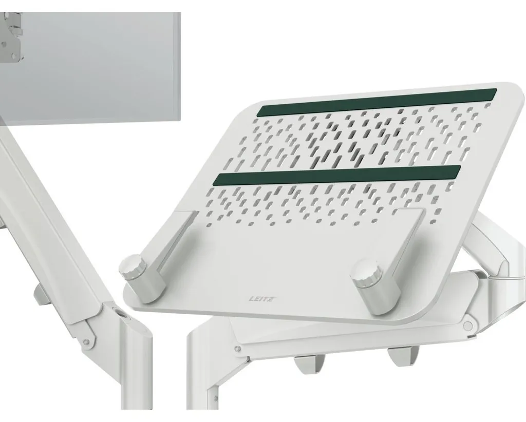 Support écran et portable LEITZ Ergo gris avec pince de table robuste - 4