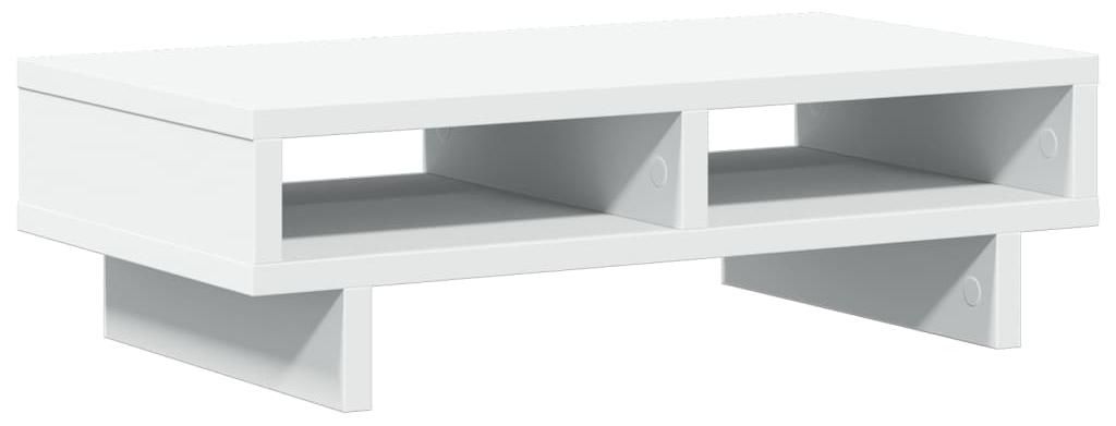vidaXL Stojan na monitor bílý 50x27x15 cm Materiál na bázi Obrázek produktu 