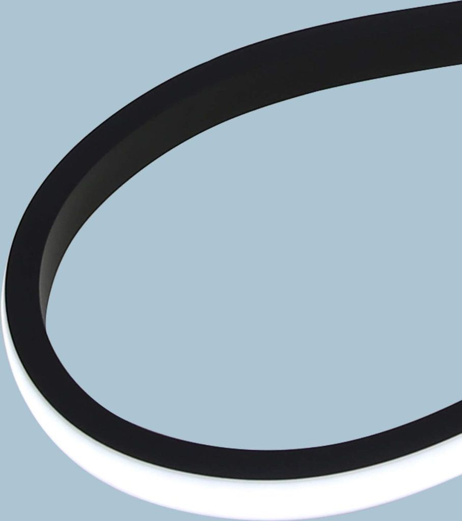 ZMH LED Pendelleuchte Wohnzimmer Schwarz Hängelampe Produktbild 6