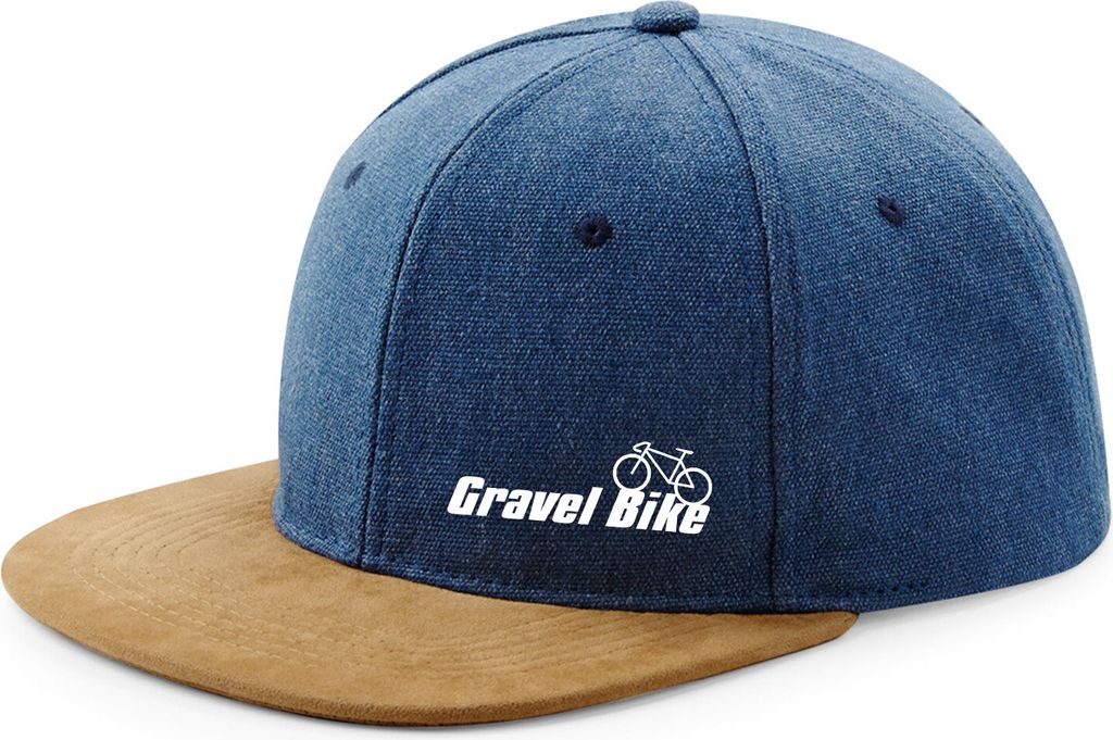 Huuraa Cappy Mütze Gravel Bike Fahrrad Denim Baumwolle und Polyester Snapback Kappe Geschenkidee