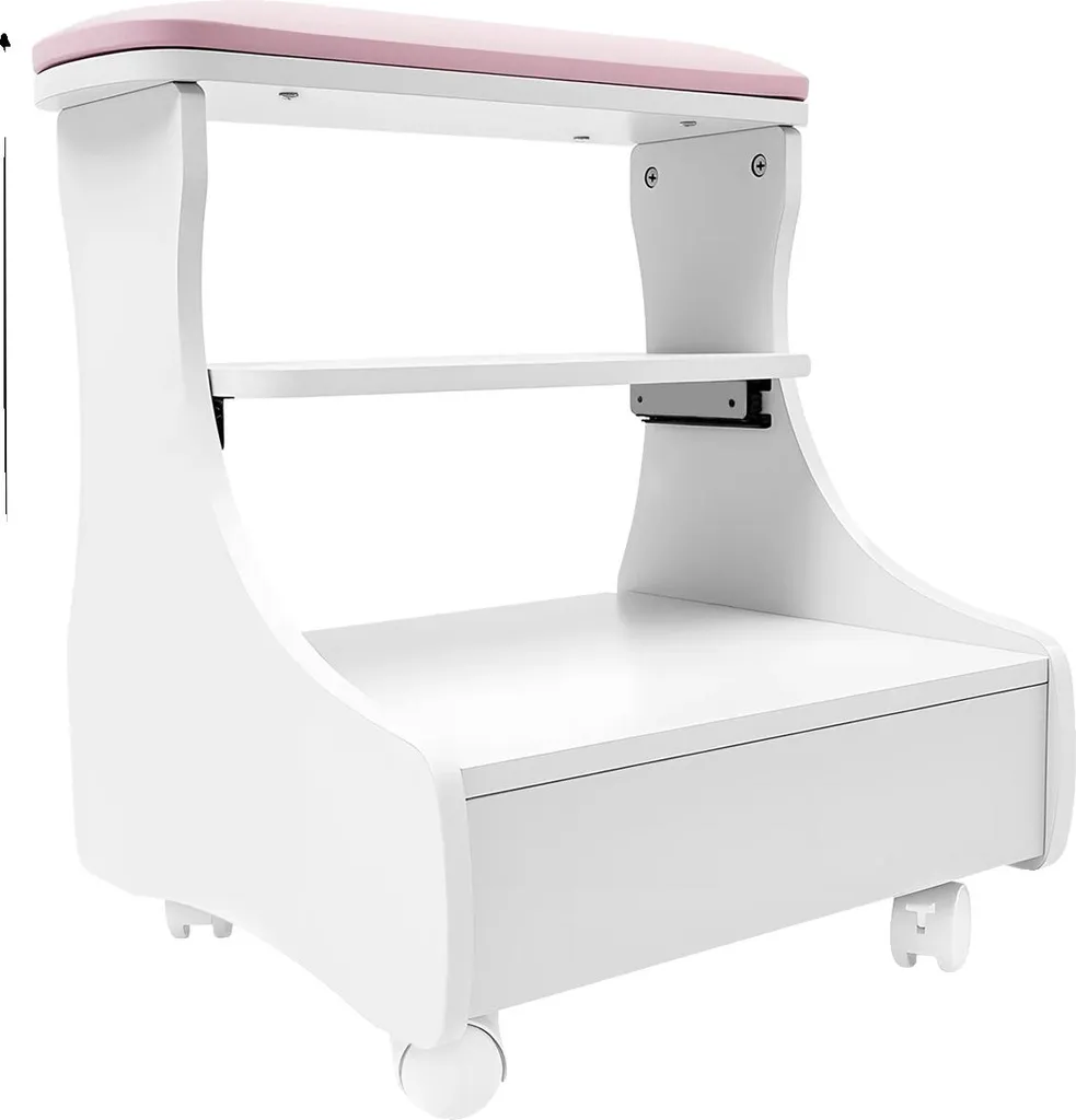 Repose-pieds de pédicure blanc multifonction facile à déplacer et stable