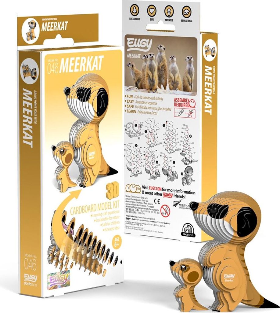 EUGY - 3D Bastelset Erdmännchen Produktbild 