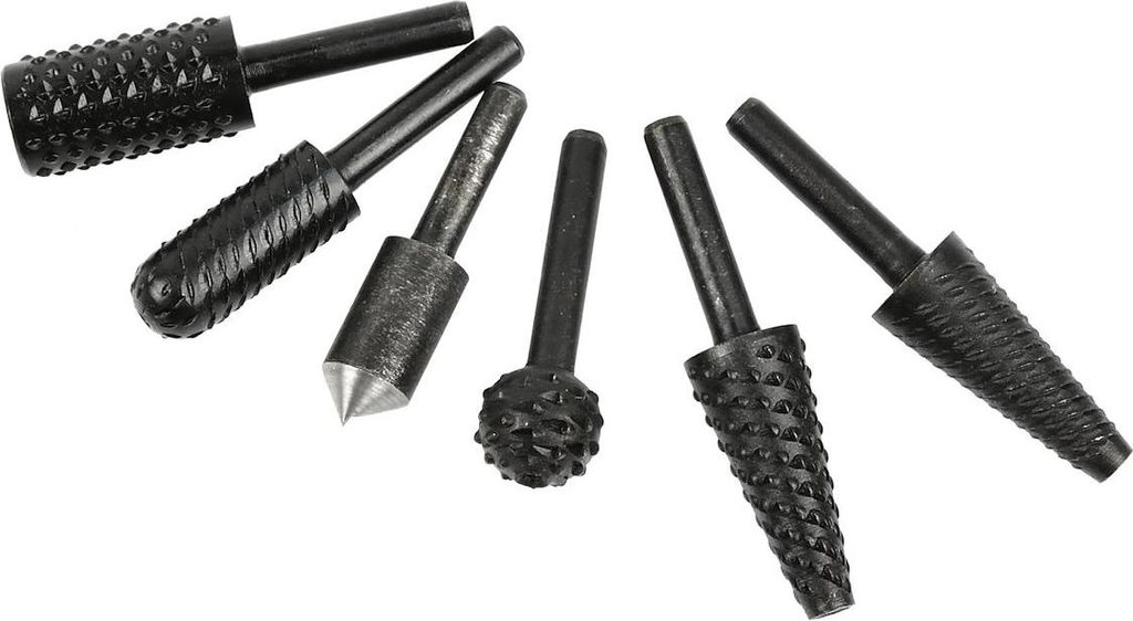 Präzisionsfräser Set Für Metall Und Holz, 6 Mm - 6-Teiliges Hss Schnellarbeitsstahl Set Für Schleifen, Formgebung Und Kantenbearbeitung