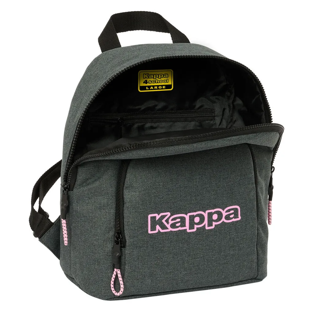 Zaino Kappa Silver Pink Mini Grigio - Resistente e Versatile - 3