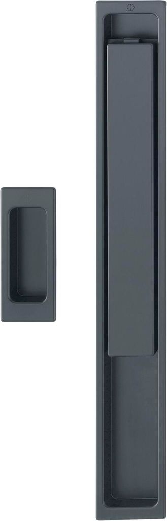 HOPPE Hebeschiebegarnitur AUSTIN Muschelgriff, Aluminium Produktbild 