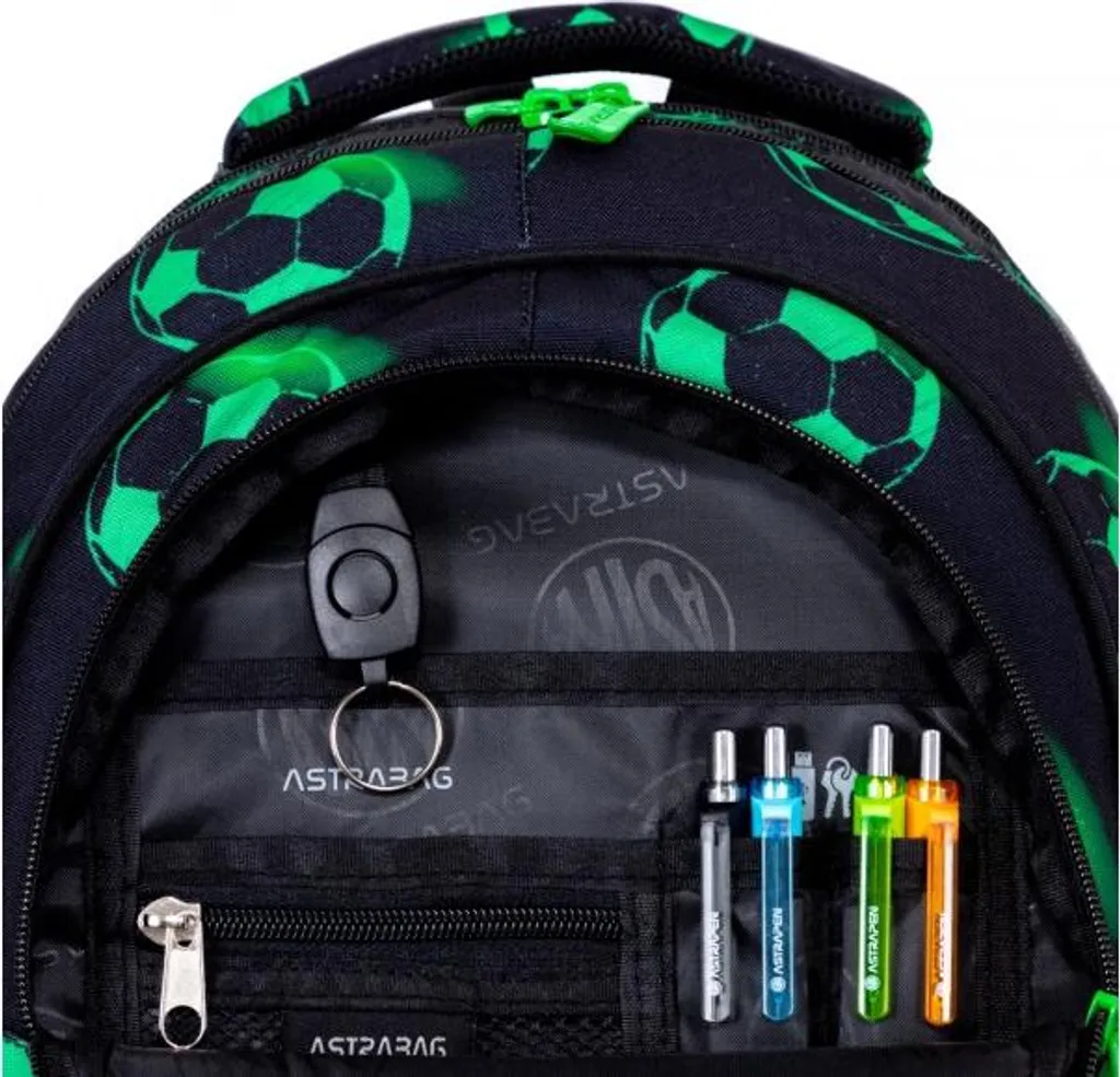 Zaino Scuola Calcio Astra AB330 | Resistente e Pratico 3 Scomparti - 8