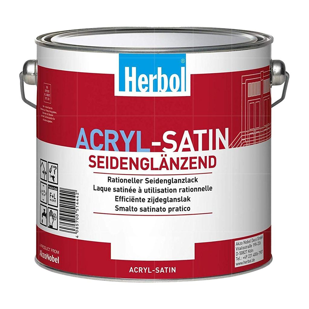 Herbol Acryl-Satin - 0.75 Ltr Weiss