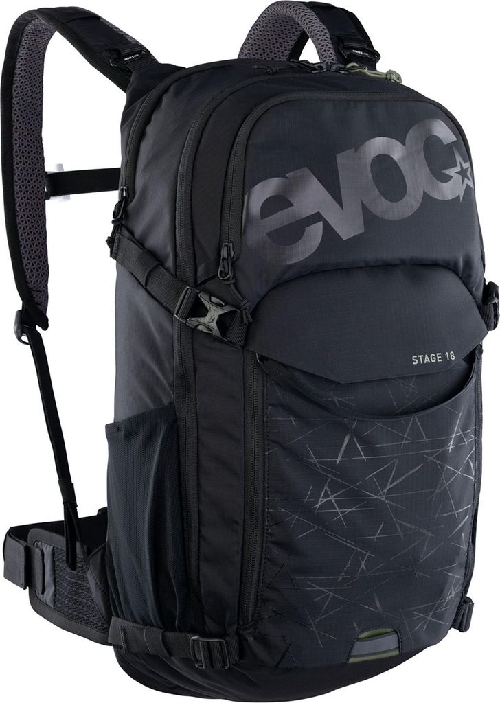 EVOC Stage Rucksack Radfahren Rucksack Schwarz Nylon, Polyrattan