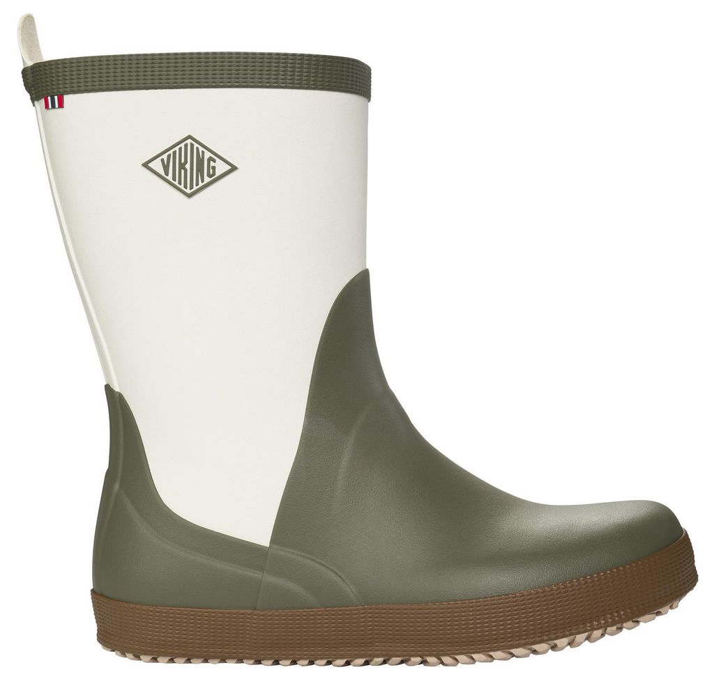 Viking Herren Seilas Heritage Gummistiefel Olive/Brown 43