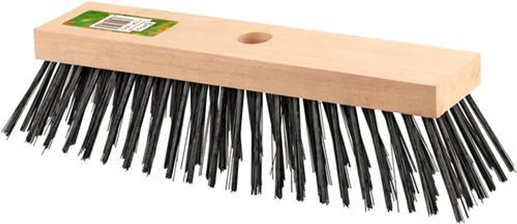 Balai de rue Connex 29 cm acier flor12070 pour enlever la saleté incrustée