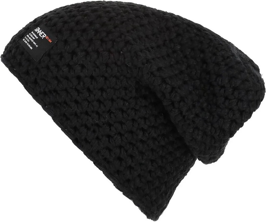 Casquette Sinner Grouse Noire Homme - Ajustement Parfait Taille Unique