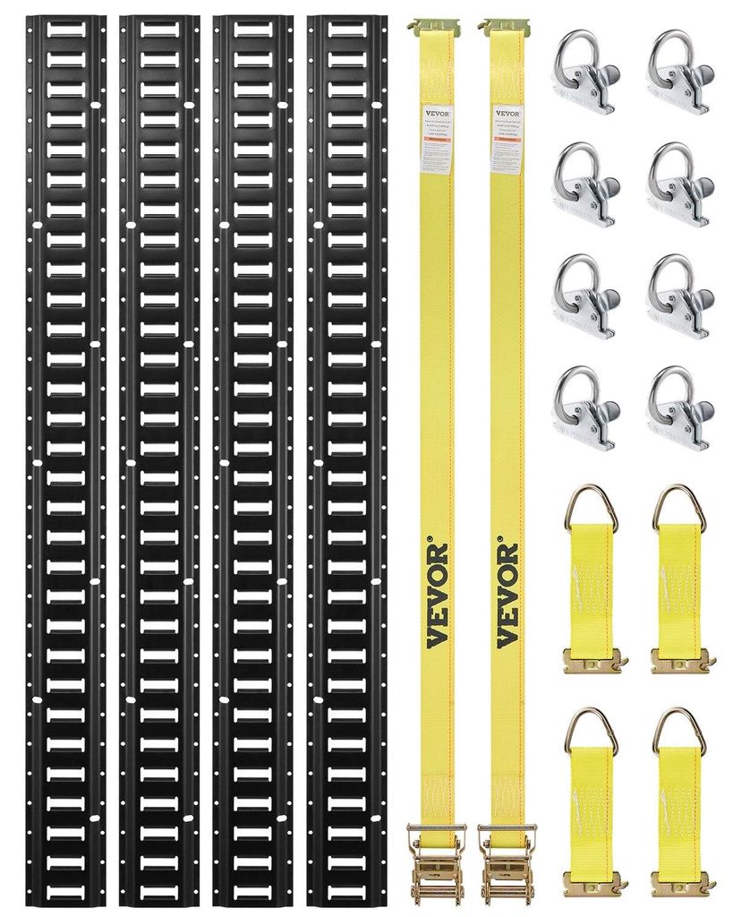 VEVOR E Track Zurrschienen-Kit, 18PCS 5' E-Schienen-Set Produktbild 