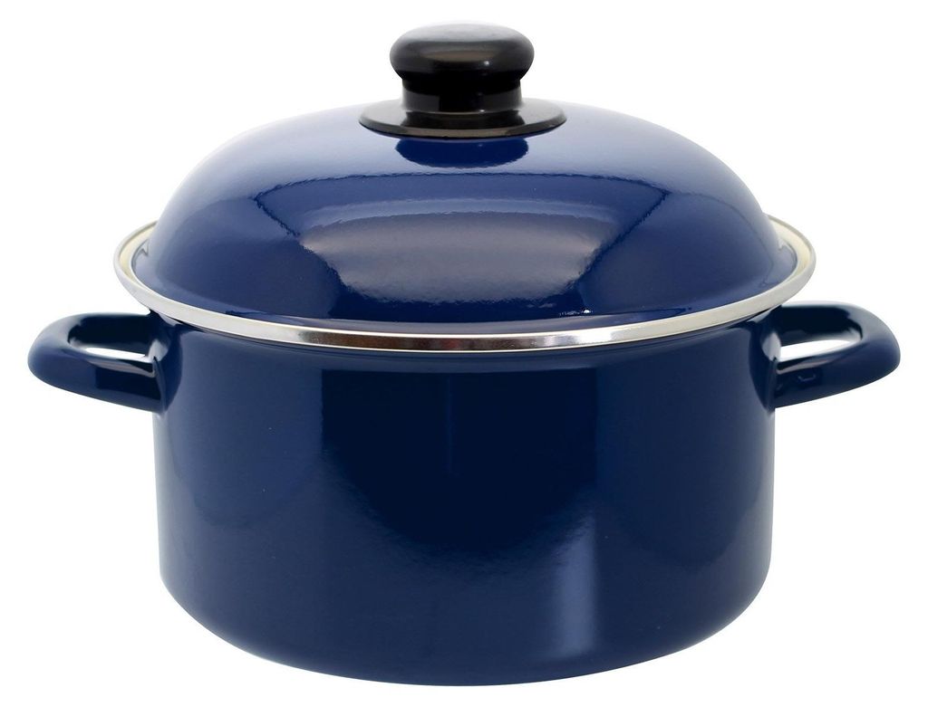 ELO Kochtopf Royalblau Ø 20 cm aus hochwertiger Emaille, Produktbild 
