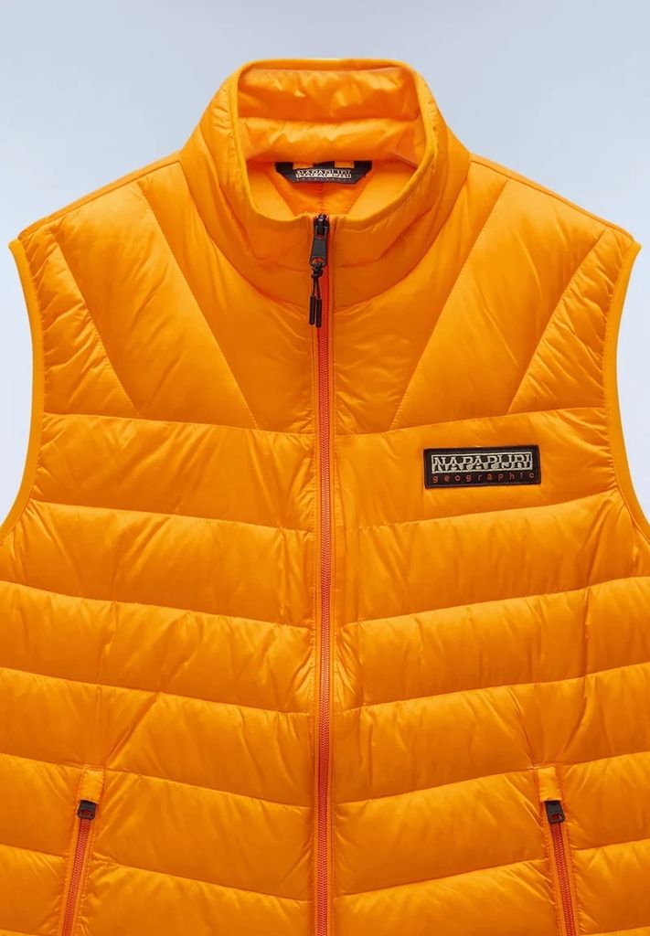 Orangefarbene Ringelblumenweste für Herren Napapijri Aerons V 3-S