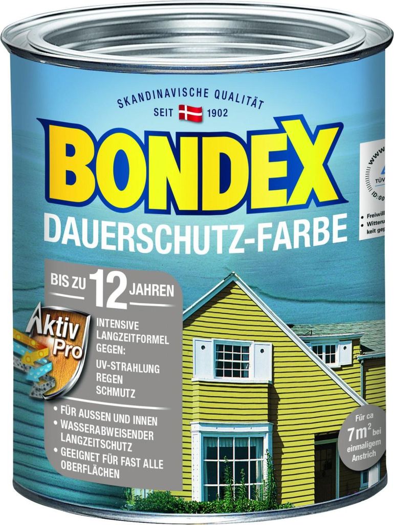 Bondex Dauerschutz-Holzfarbe 750 ml taubenblau Produktbild 