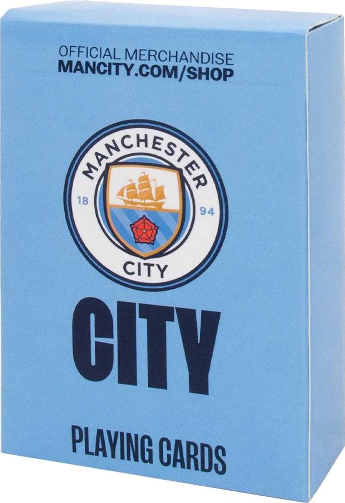 Manchester City FC - Wappen-Spielkarten GF558 (Einheitsgröße) (Himmelblau)