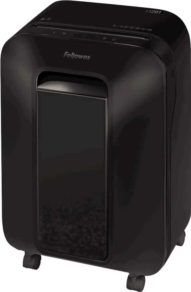 Destructeur Fellowes LX 201 Noir Coupe Transversale P-5 Secret 22L