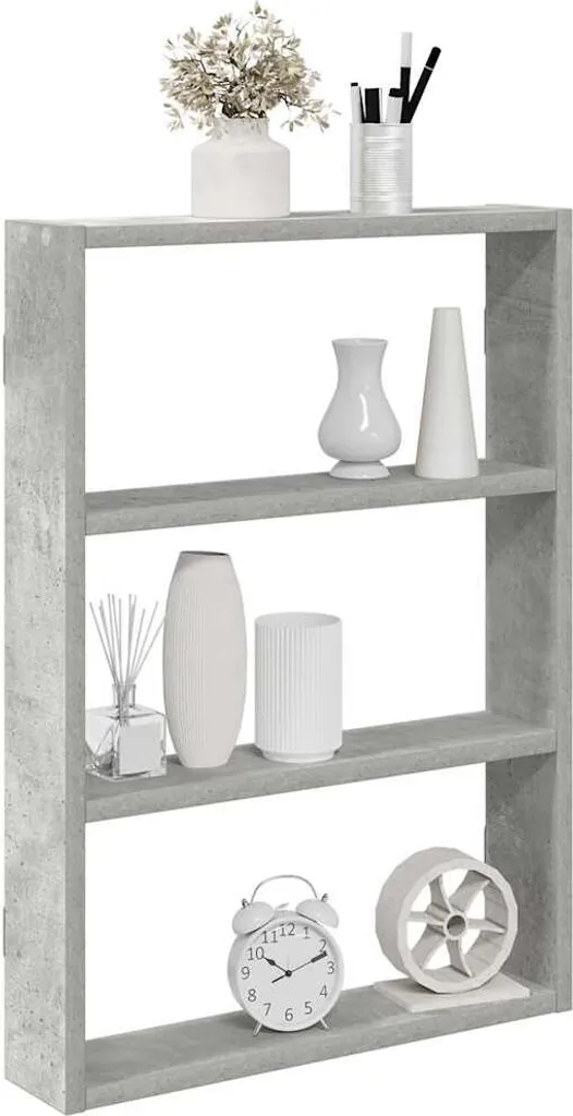 Scaffale da Muro Grigio Cemento Maison Exclusive 43x9x60 | Moderno