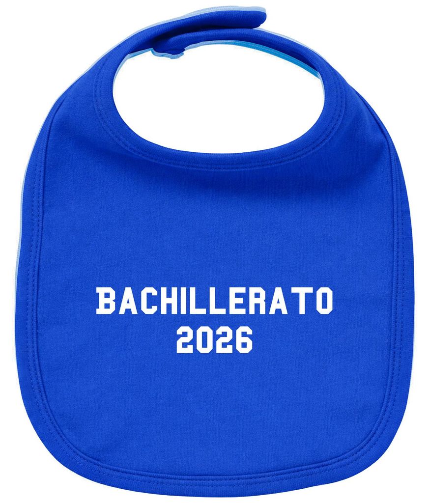 Huuraa Baby Lätzchen Bachillerato 2026 Abschluss Spanien Royal Blue Klettverschluss Baumwolle Latz Geschenkidee