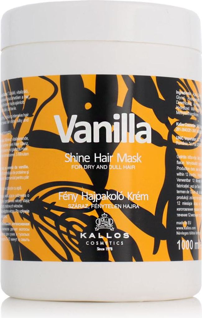 Kallos Vanilla Shine Hair Mask 1000ml, 1000 ml, Frauen, Produktbild 