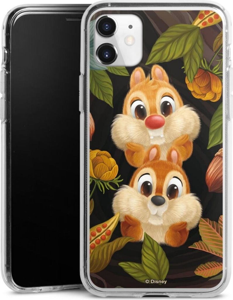 DeinDesign Handyhülle für Apple iPhone 11 Silikon Hülle Case Smartphone Schutzhülle Disney Offizielles Lizenzprodukt Chip und Chap