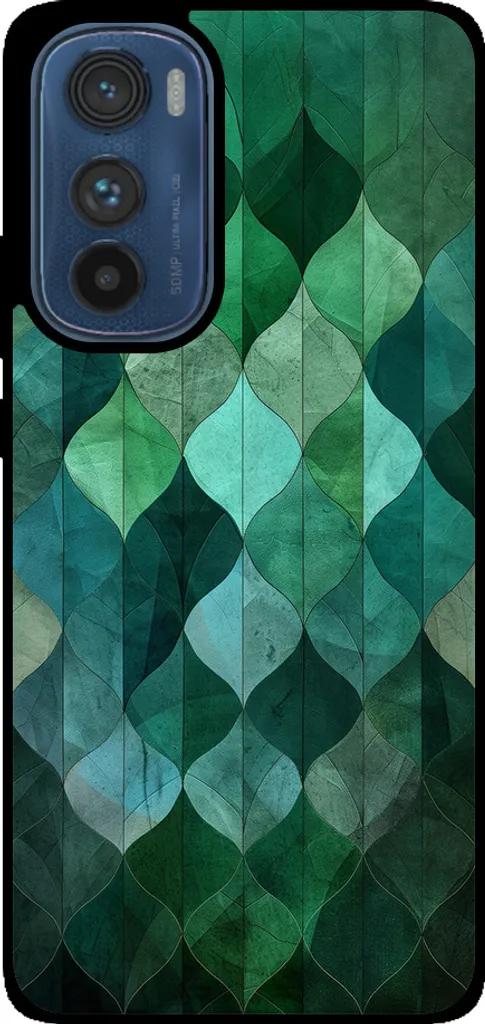 Cover Con Cordino Per Motorola Edge 30 Fusion, Custodia Collana TPU Morbida Trasparente Con Vetro Temperato, Verde - 5
