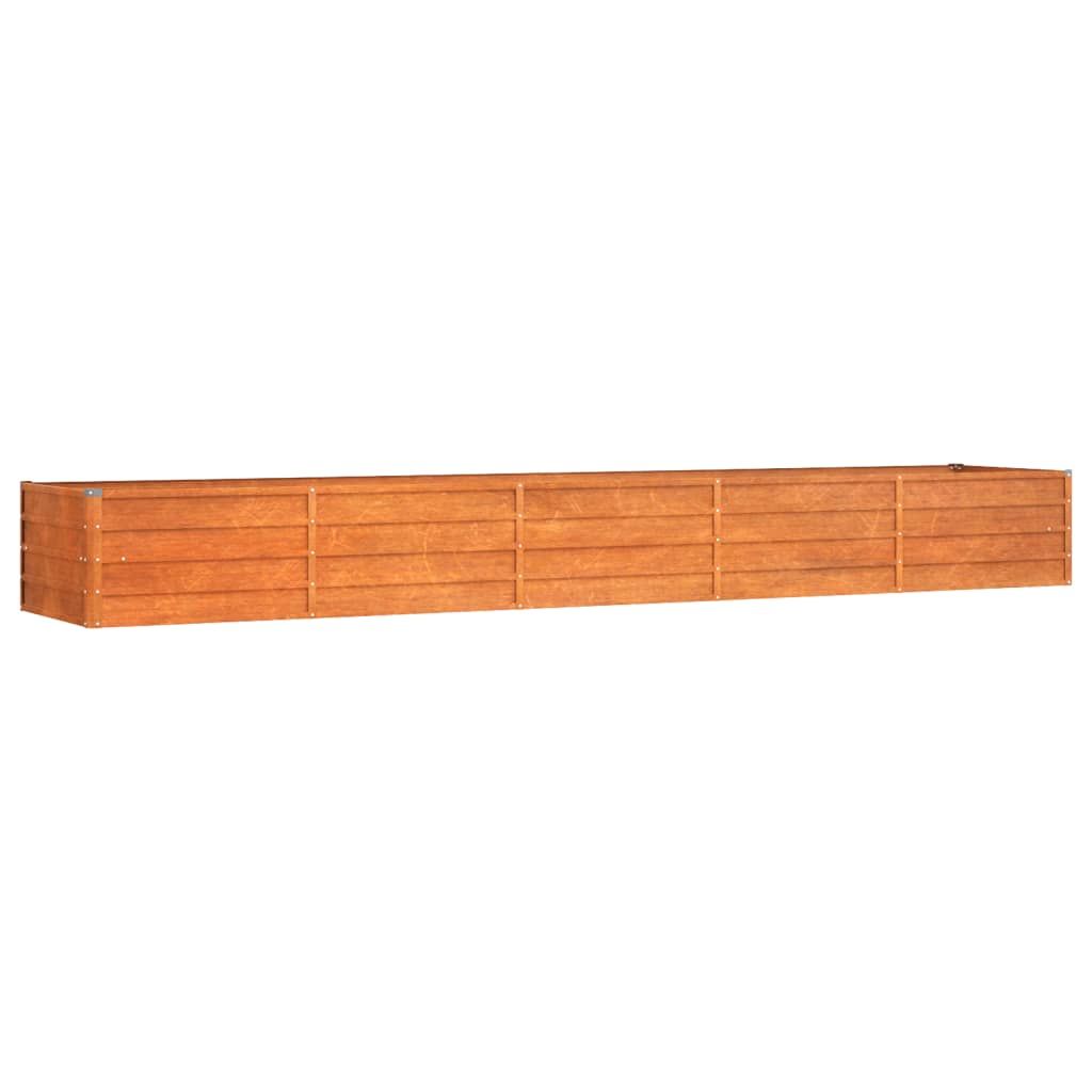 vidaXL Hochbeet Rostig 400x80x45 cm Cortenstahl -  Produktbild 