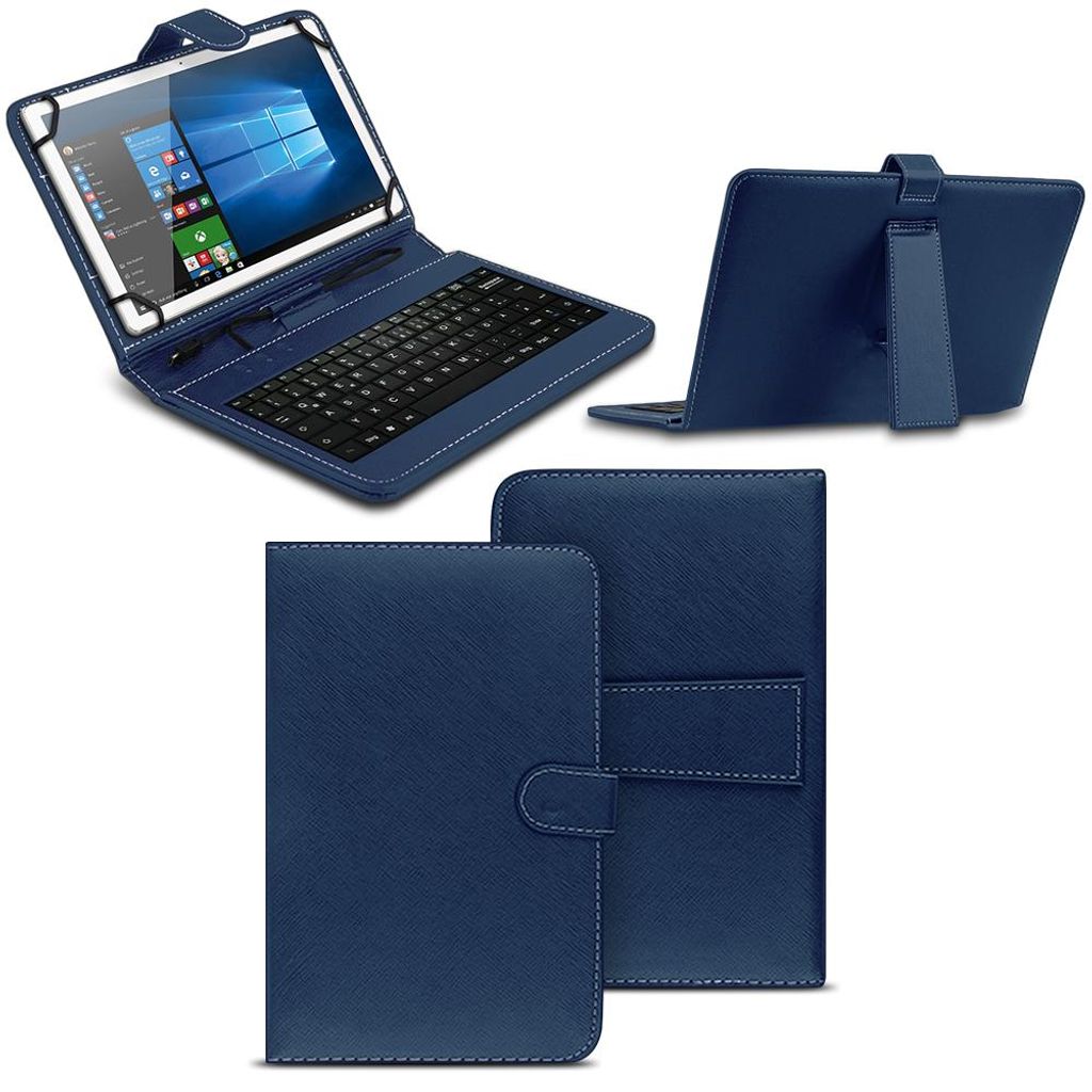 Tastatur Schutzhülle für Google Pixel Tablet 11 2023 Tasche USB Hülle QWERTZFarben:Blau