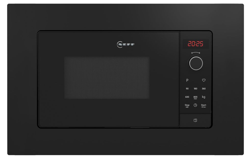 NEFF Magnetron HLAWG25S3, 800W, zwart | Inbouwmagnetron Productafbeelding 
