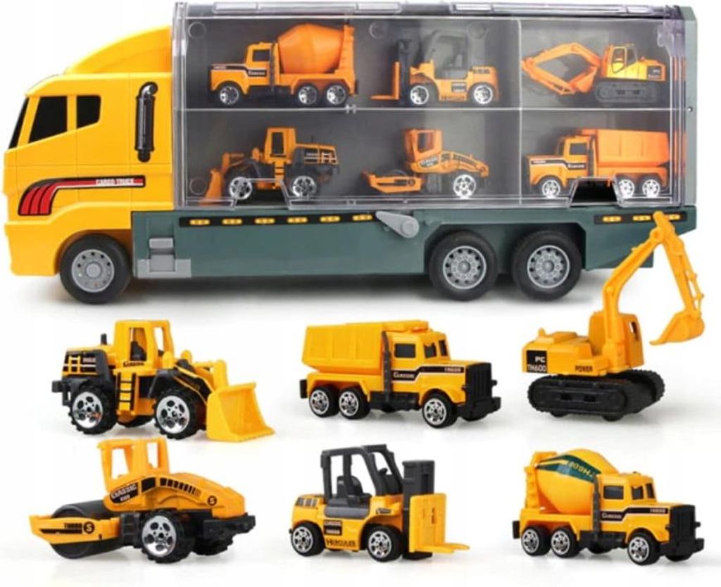 Camion, rimorchi, 6 auto, macchine edili Immagine del prodotto 