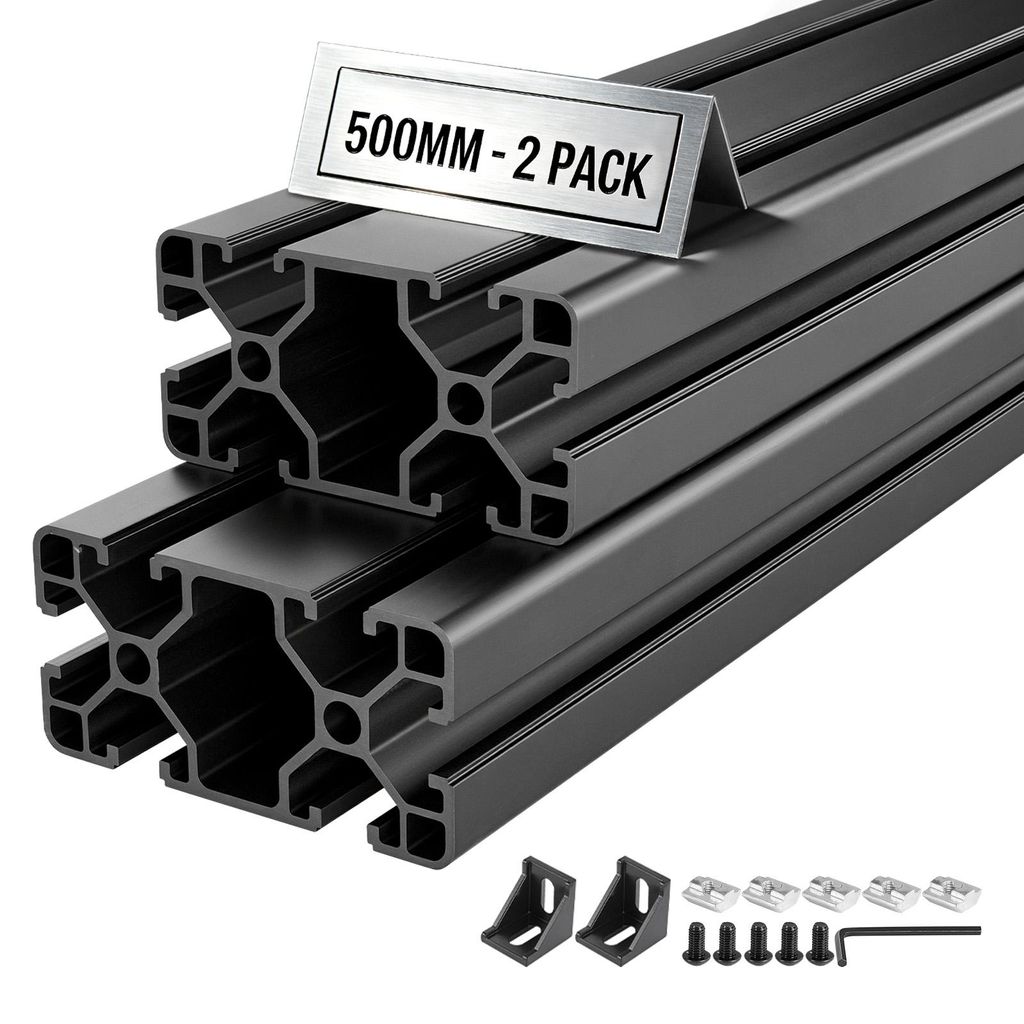 VEVOR 4080, hliníkový profil, 2 kusy, 50 cm. Eloxované Obrázok produktu 