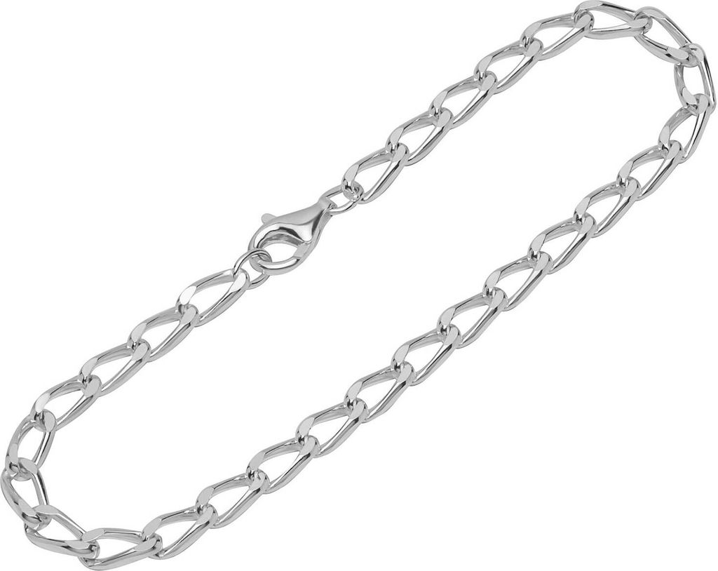 Armband 925 Sterling Silber 20cm Langpanzerkette 4fach Produktbild 