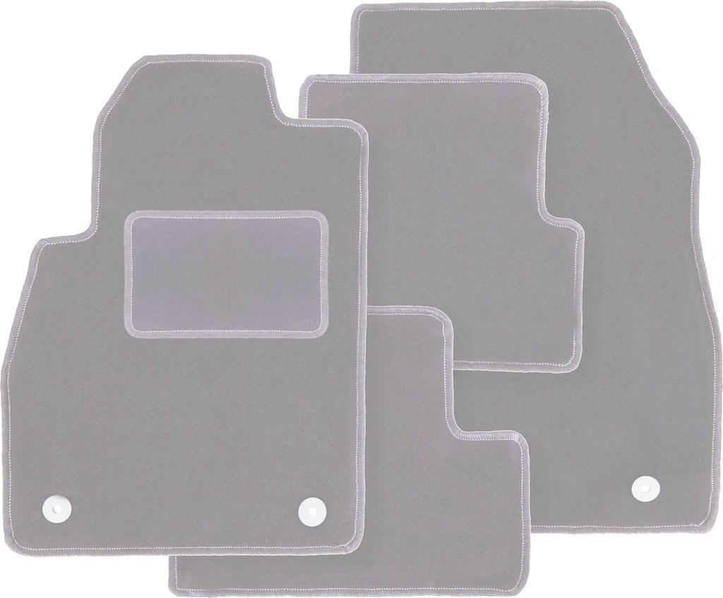 Autoteppiche aschgrau für: Skoda Kodiaq 7-Sitzer (2016-)