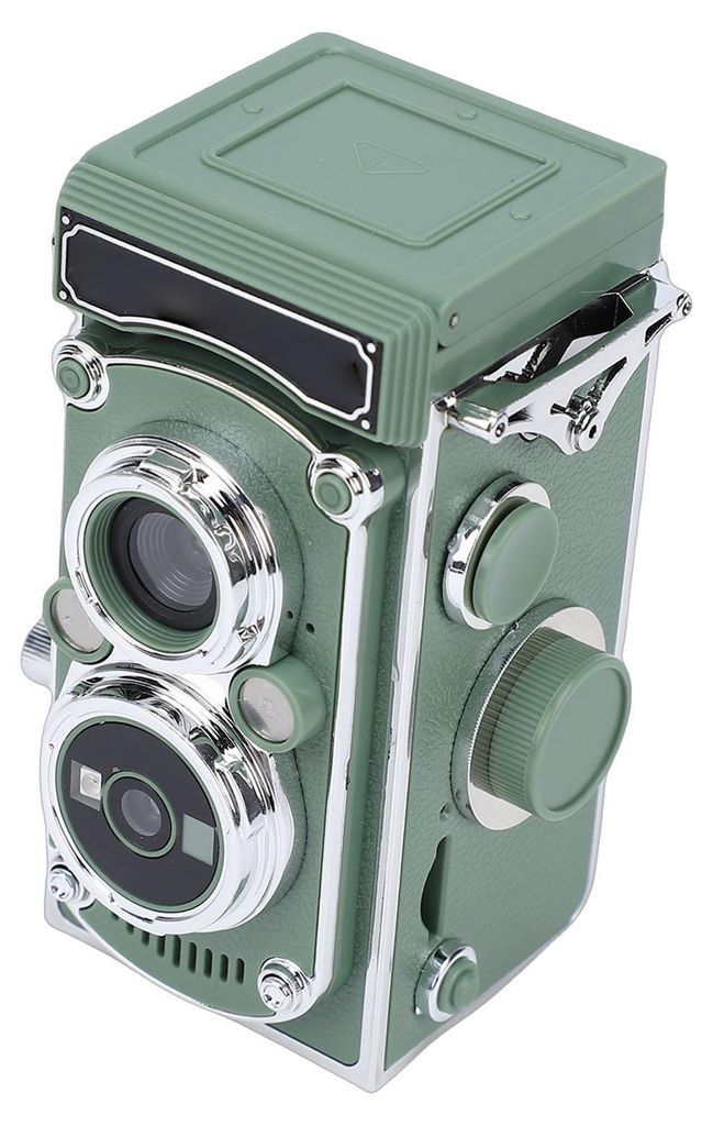 Vintage digitale camera, draagbaar, in TLR-stijl, retro, Productafbeelding 