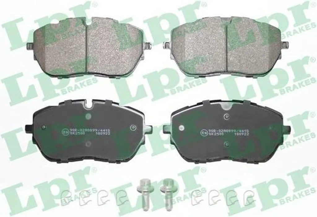Plaquettes de frein haute performance LPR 05P1982 - Compatible OE 1647859680